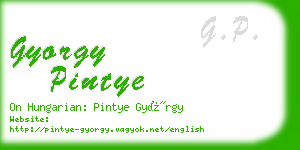 gyorgy pintye business card